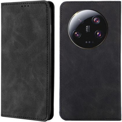 Mobigear Retro Slim Housse Xiaomi 13 Ultra Etui Porte-Monnaie - Noir