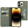 Mobiparts Classic Wallet Housse iPhone 14 Pro Max Etui Porte-Monnaie - Stone Green