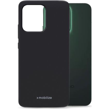Mobilize Rubber Gelly Coque OPPO Reno 14 Coque arrière en TPU Souple - Noir
