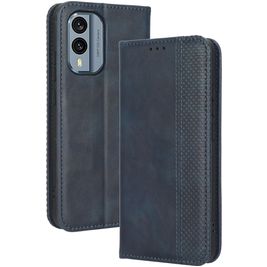 Mobigear Sensation Housse Nokia X30 Etui Porte-Monnaie - Bleu