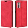 Mobigear Retro Slim Housse Motorola Moto G42 Etui Porte-Monnaie - Rouge