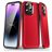 Mobigear Slim Armor iPhone 15 Pro Max Plastique rigide Coque arrière Antichoc - Rouge