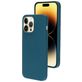 Mobiparts Coque iPhone 14 Pro Max Coque arrière en Silicone - Blueberry Blue