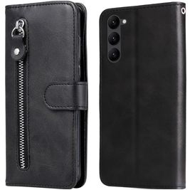 Mobigear Zipper Housse Samsung Galaxy S23 Etui Porte-Monnaie - Noir