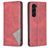 Mobigear Rhombus Slim Housse Samsung Galaxy S25 Plus Etui - Rouge