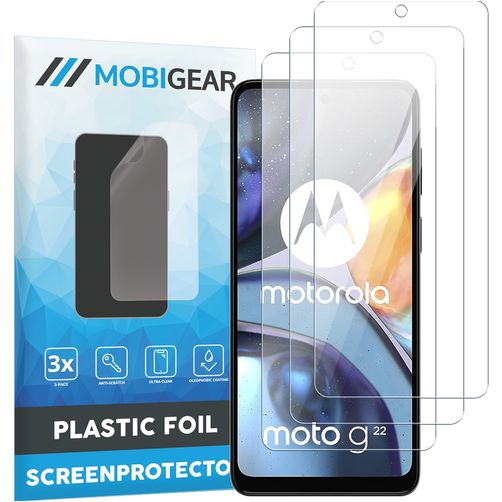 Mobigear Motorola Moto G22 Protection d'écran Film - Compatible coque (Lot de 3)