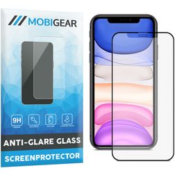 Mobigear Premium iPhone XS Verre trempé Protection d'écran Anti-Glare - Compatible Coque - Noir