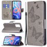 Mobigear Butterfly Housse Xiaomi Redmi Note 11T Etui Porte-Monnaie - Gris