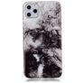 Mobigear Marble Coque iPhone 11 Pro Coque arrière en TPU Souple - Noir / Blanc