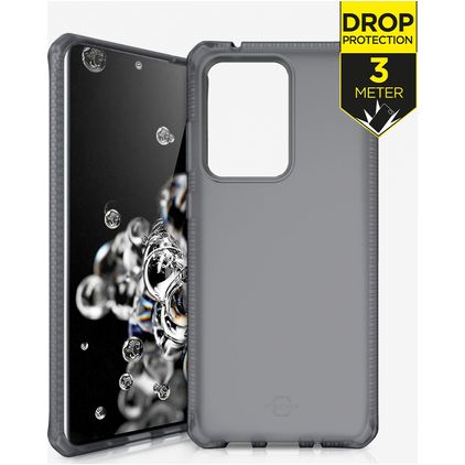 ITSkins SpectrumFrost Coque Samsung Galaxy S20 Plus Coque arrière Rigide Anti-Chocs - Noir