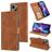 Mobigear Wallet Housse iPhone 14 Etui Porte-Monnaie - Marron