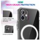 Mobigear Crystal Coque Transparente iPhone SE (2022) MagSafe Coque arrière Rigide - Transparent