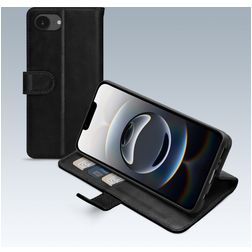 Mobilize Premium Gelly iPhone 16e Étui Portefeuille - Noir