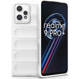 Mobigear Bumpy Coque Realme 9 Pro Plus Coque arrière en TPU Souple - Blanc