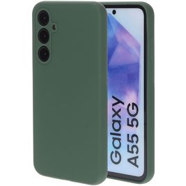 Mobiparts Coque Samsung Galaxy A55 Coque arrière en Silicone - Forest Green Mobiparts Coque Samsung Galaxy A55 Coque arrière en Silicone - Forest Green