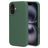 Mobiparts Coque iPhone 16 Coque arrière en Silicone - Forest Green