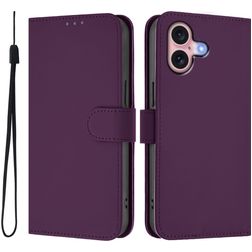 Mobigear Urban Wallet Housse iPhone 16 Etui Porte-Monnaie - Violet