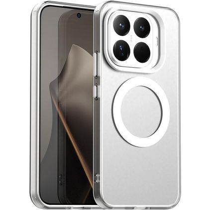 Mobigear Shockproof Coque Xiaomi 15T Pro MagSafe Coque arrière Rigide - Blanc