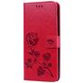 Mobigear Roses Housse Samsung Galaxy J6 Plus Etui Porte-Monnaie - Rouge