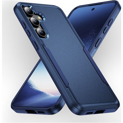 Mobigear Heavy Armor Coque Samsung Galaxy S24 Plus Coque arrière Rigide Anti-Chocs - Bleu