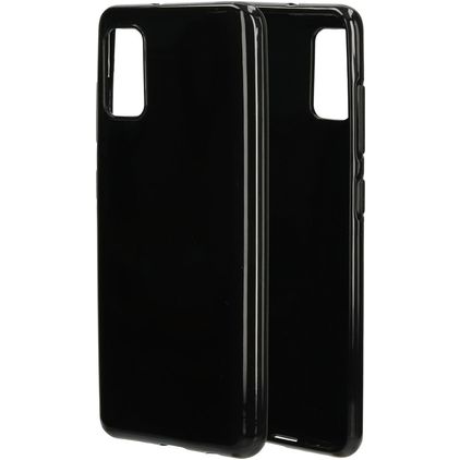 Mobiparts Classic Coque Samsung Galaxy A41 Coque arrière en TPU Souple - Noir