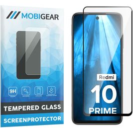 Mobigear Premium Xiaomi Redmi 10 4G Verre trempé Protection d'écran - Compatible Coque - Noir