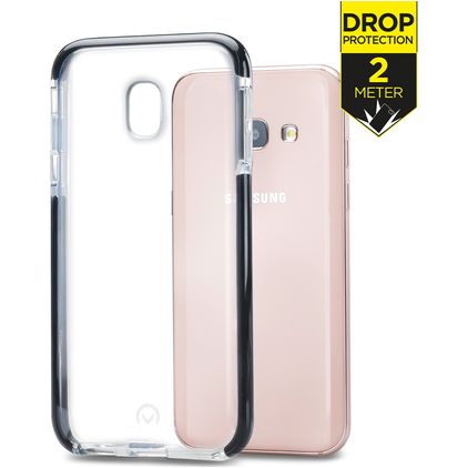 Mobilize Shatterproof Samsung Galaxy A3 (2017) Plastique rigide Coque arrière Antichoc - Transparent / Noir