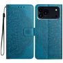 Mobigear Mandala iPhone 18 Pro Max Étui Portefeuille - Bleu