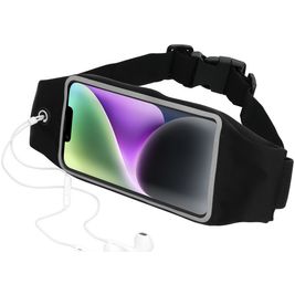 Mobiparts Comfort Fit Belt Brassard Téléphone iPhone 14 Plus Ceinture Coque de Sport en Neoprène - Noir