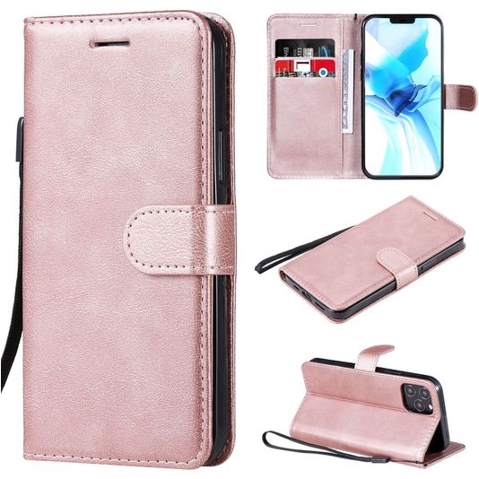 Mobigear Solid Wallet Case Rose Gold Apple iPhone 12/12 Pro