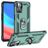 Mobigear Armor Ring Coque OPPO A76 Coque arrière Rigide Anti-Chocs avec Anneau-Support - Vert