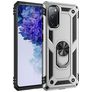 Mobigear Armor Ring Coque Samsung Galaxy S20 FE Coque arrière Rigide Anti-Chocs avec Anneau-Support - Argent