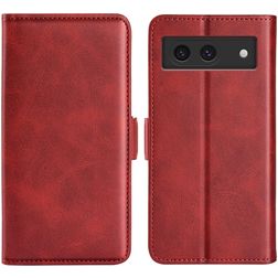 Mobigear Slim Magnet Housse Google Pixel 8a Etui Porte-Monnaie - Rouge
