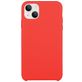 Mobigear Rubber Touch Coque iPhone 15 Coque arrière en Silicone - Rouge