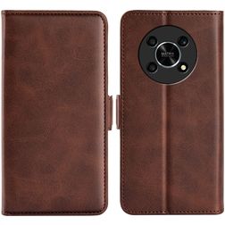 Mobigear Slim Magnet Housse HONOR Magic 4 Lite Etui Porte-Monnaie - Marron