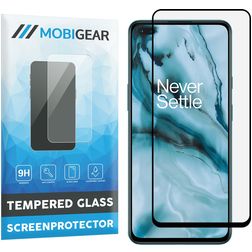 Mobigear Premium OnePlus Nord Verre trempé Protection d'écran - Compatible Coque - Noir
