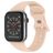 Mobigear Sport Dual Bracelet Silicone Apple Watch Fermeture à clou et passant - 49/46/45/44 mm - Rose pastel