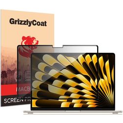 GrizzlyCoat MacBook Air 15 Pouces (2023-2026) Protection d'écran Confidentialité Film - Compatible Coque - Noir