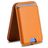Mobigear Wallet Stand - Porte Cartes en - 3 Cartes - Compatible MagSafe - Marron