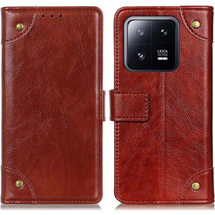 Mobigear Ranch Housse Xiaomi 13 Etui Porte-Monnaie - Marron