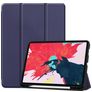Mobigear Tri-Fold Gel Coque iPad Pro 11 Pouces (2018) Etui en TPU,Similicuir + Porte-crayon - Dark Blue