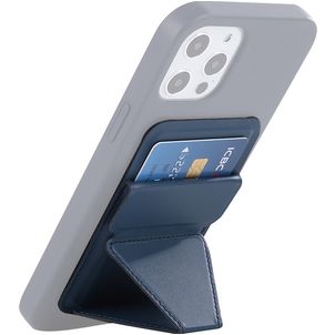 Mobigear Folding Snap-On Porte-cartes - 3 cartes - Compatible MagSafe - Bleu foncé