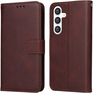 Mobigear Wallet Housse Samsung Galaxy S24 Etui Porte-Monnaie - Marron