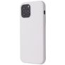 Mobigear Rubber Touch Coque iPhone 12 Coque arrière en Silicone - Blanc