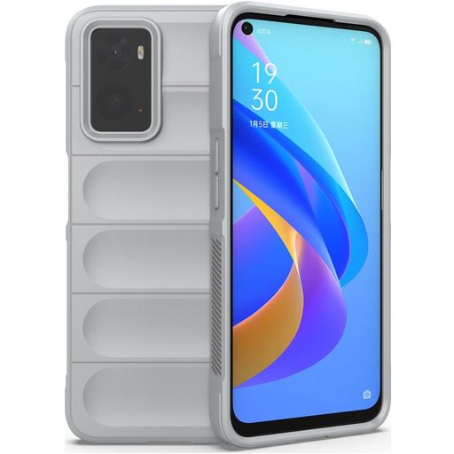 Mobigear Bumpy Coque OPPO A76 Coque arrière en TPU Souple - Gris