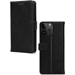 Mobilize Premium Gelly Wallet Housse iPhone 14 Pro Max Etui Porte-Monnaie - Noir