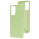 Mobiparts Coque Samsung Galaxy A72 Coque arrière en Silicone - Pistache Green
