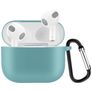 Mobigear Classic Coque Apple AirPods 3 Coque en Silicone Souple - Emerald Green