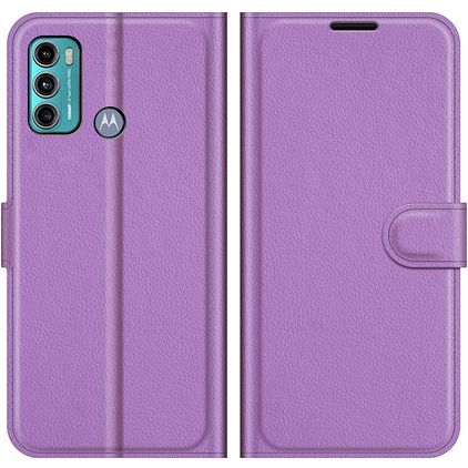 Mobigear Classic Housse Motorola Moto G60 Etui Porte-Monnaie - Violet