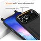 Mobigear Lanyard Card iPhone 17 Pro Coque avec cordon en Silicone et Porte-Cartes - Noir